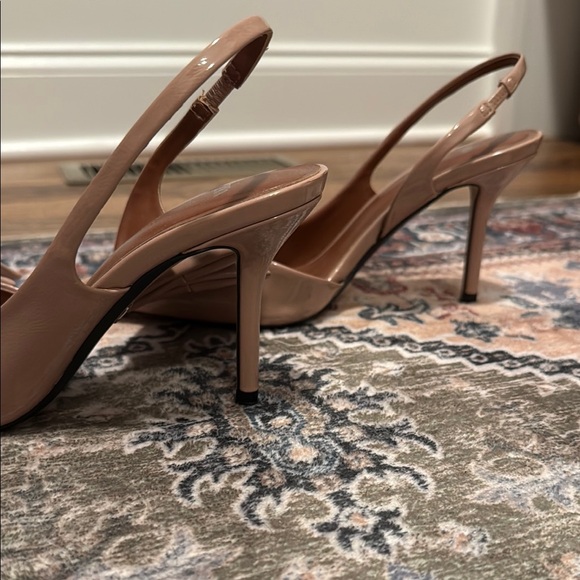Zara Women's Nude Bow Heels - Picture 5 of 6
